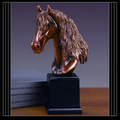 Horse Bust Award. 12"h x 5"w